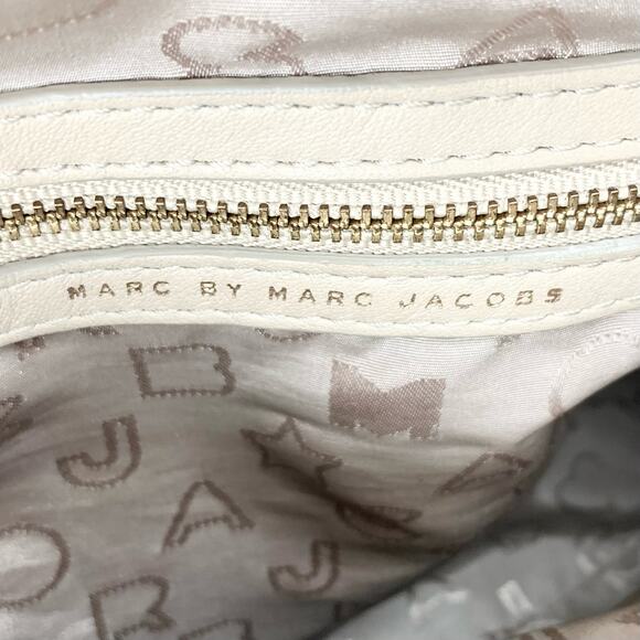 Marc Jacobs Leather Handle Tote Bag With Removable Shoulder Strap Tan Size Large - Picture 8 of 16